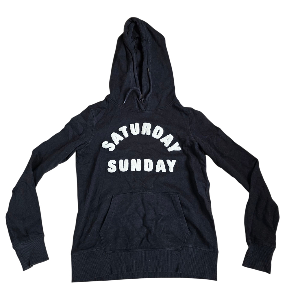 L.O.G.G Black Saturday Sunday Hoodie Size S